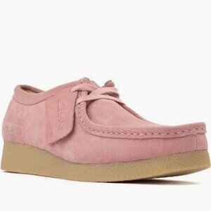 Clarks Wallabee boots pink rose size 3.5